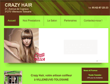 Tablet Screenshot of crazy-hair.fr